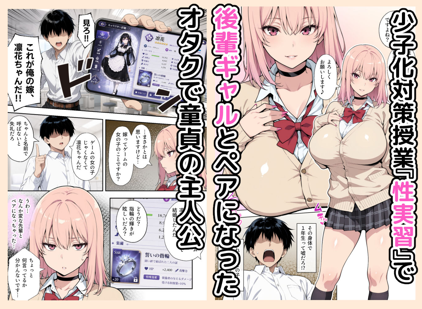 童貞の俺が性実習の授業であざとい系後輩ギャルと遺伝子相性SSSだった件 画像1